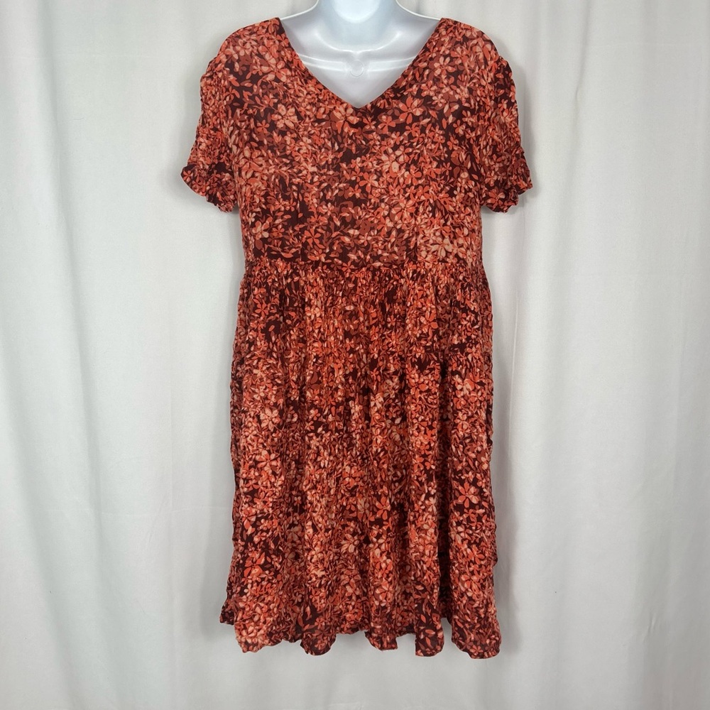 Woman Within short sleeve button front dress 14W - Picture 8 of 10